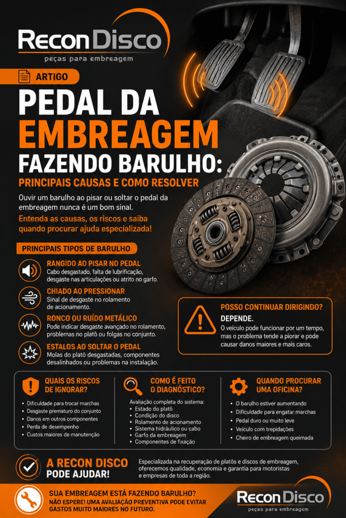 pedal de embreagem tremendo