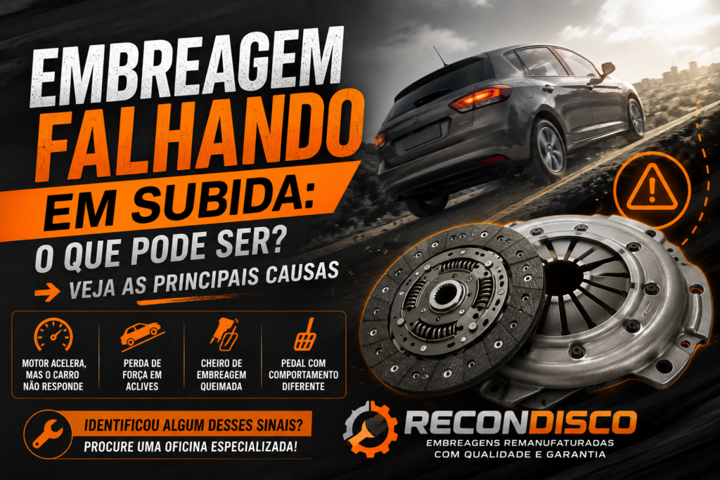 embreagem falhando na subida